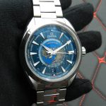 Omega Seamaster Aqua Terra World Timer 220.10.43.22.03.001 Blue Dial Steel 2020 Watch with Box & Papers