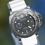 Panerai Submersible PAM00683 42mm Black Dial White Rubber Strap Full Set 2019