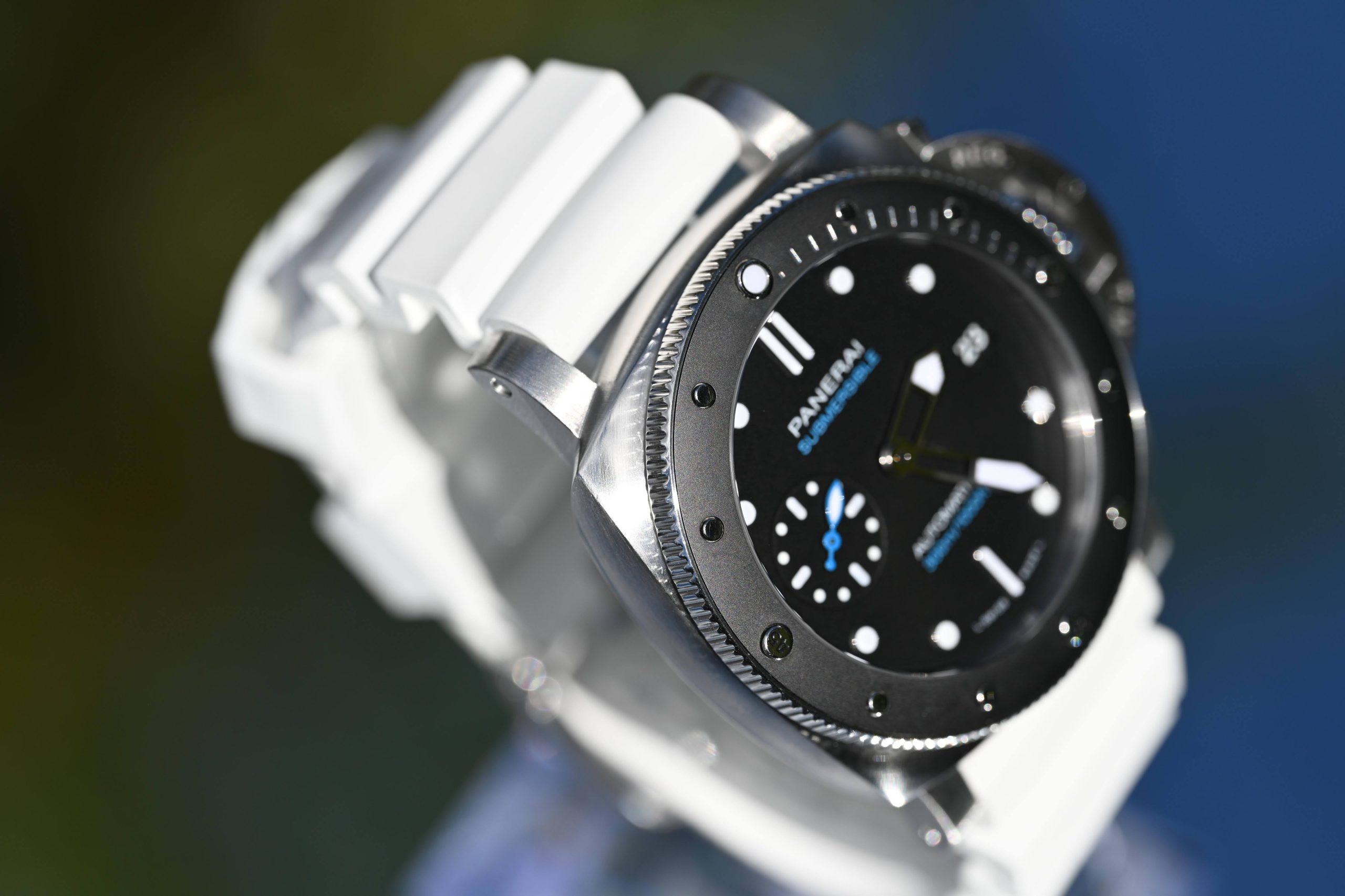 Panerai Submersible PAM00683 42mm Black Dial White Rubber Strap Full Set 2019 - Image 3