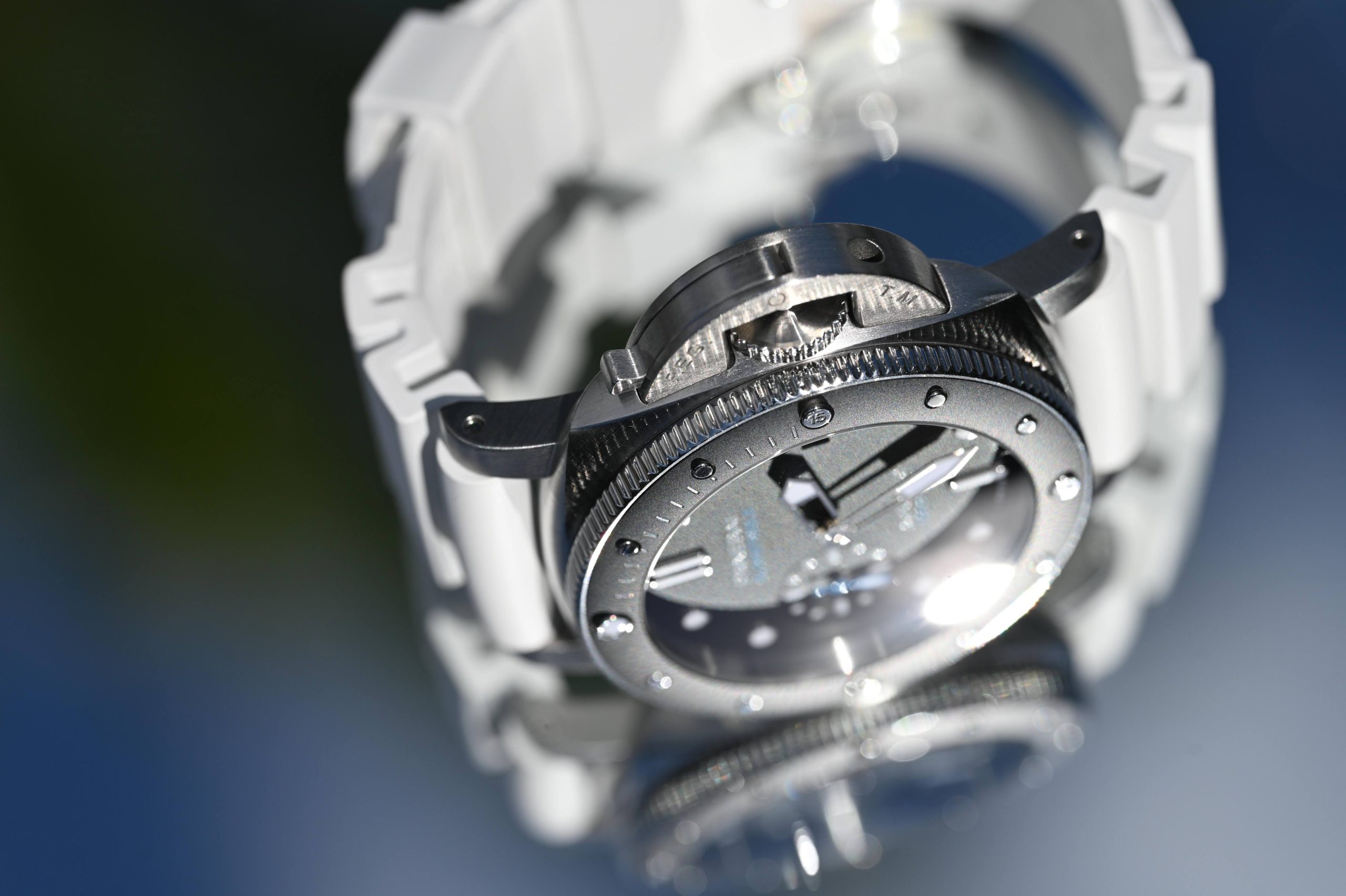 Panerai Submersible PAM00683 42mm Black Dial White Rubber Strap Full Set 2019 - Image 5